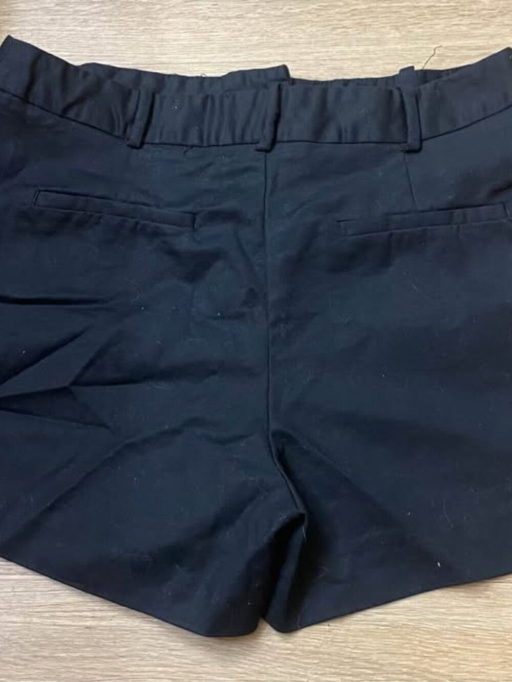 Zara Women’s Black Chino Shorts Mid Rise Size Medium Casual Tailored Summer Shor - Picture 3 of 3